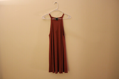 Forever 21 Red Halter Dress M | eBay