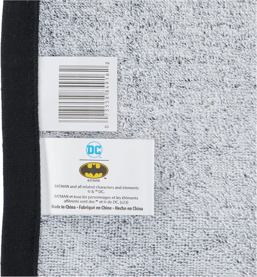 DC Comics Batman Logo Pool/Bath/Beach Towel 30" x 60" Large Cotton - Image 2 of 2