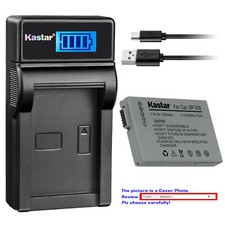 Kastar Battery LCD Charger for BP-208 BP-208DG Canon DC220 DC230 iViS DC22