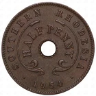 1954 Elizabeth II Half Penny — photo from another recent sale