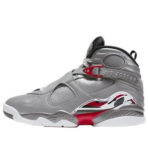 2019 Nike Air Jordan 8 Retro SZ 4.5 Reflections of Champion 3m Silver CI4073-001 - Picture 9 of 9