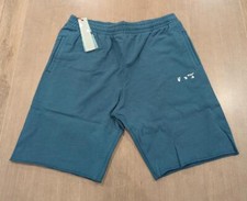 465 Mens OFF-WHITE Logo Skate Sweat Shorts Blue Small
