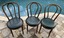 drevounia vintage ice cream parlor bentwood side chairs - set of 3