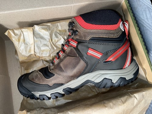 Größe 9 Weite - Keen Herren Ridge Flex Mid WP dunkeloliv Ketchup - Bild 6 von 12