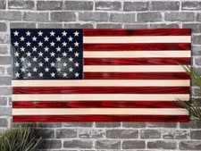 The American Wooden Old Glory, Rustic American Flag, Patriotic, Wall Art D cor,