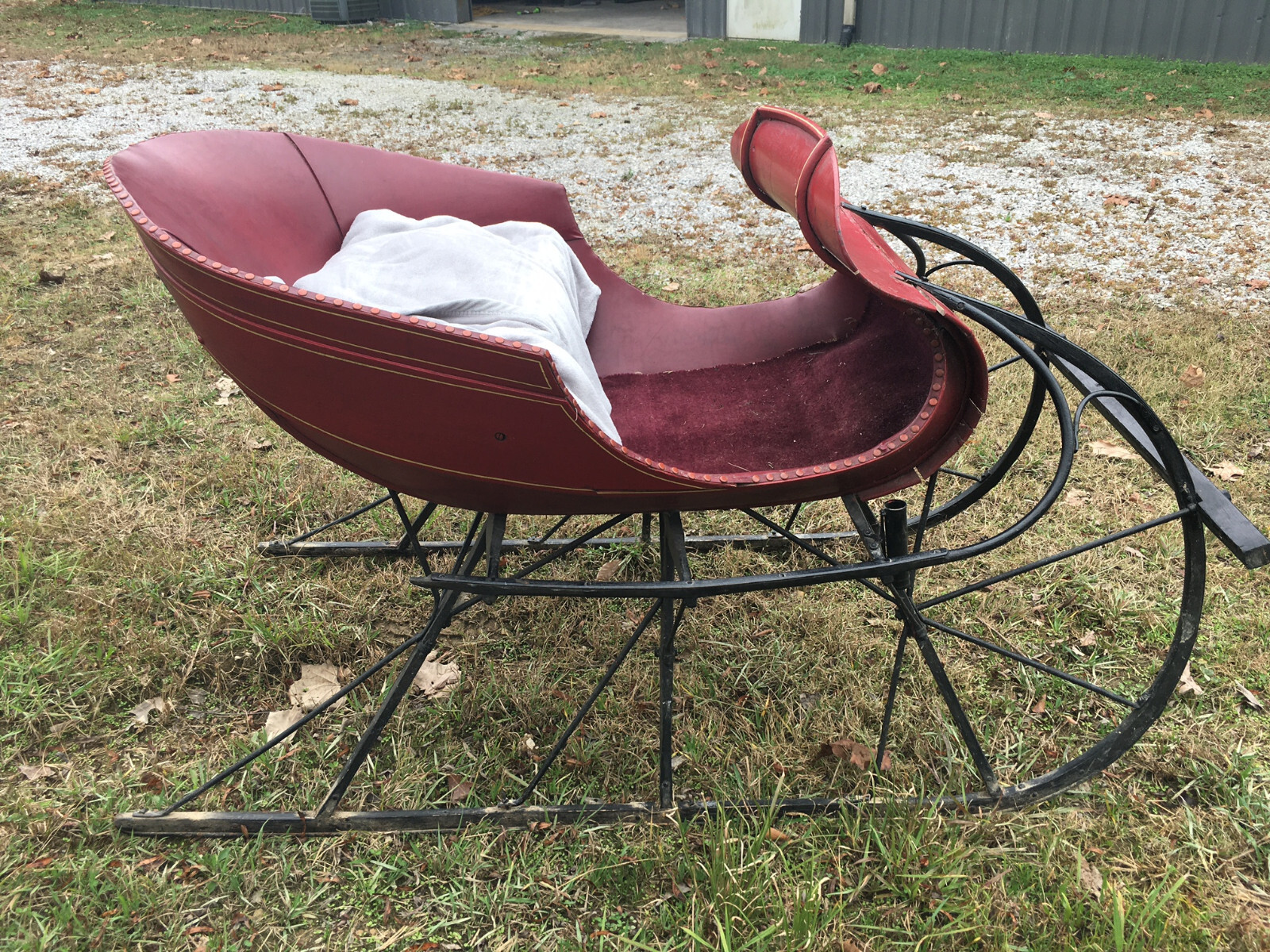 Antique Albany Cutter Horse drawn Sleigh eBay