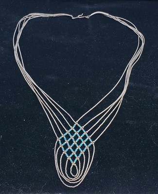 Navajo Liquid Silver Necklace Best Sale 
