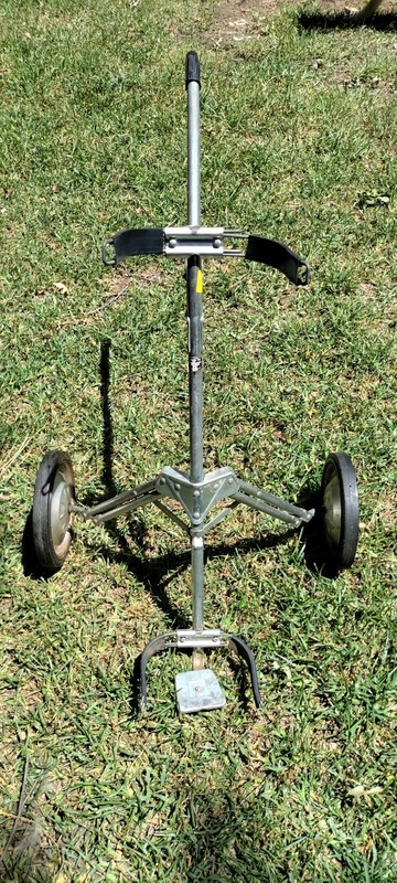 Vintage Push Pull Golf Caddy - Aluminum Construction-PRE-OWNED