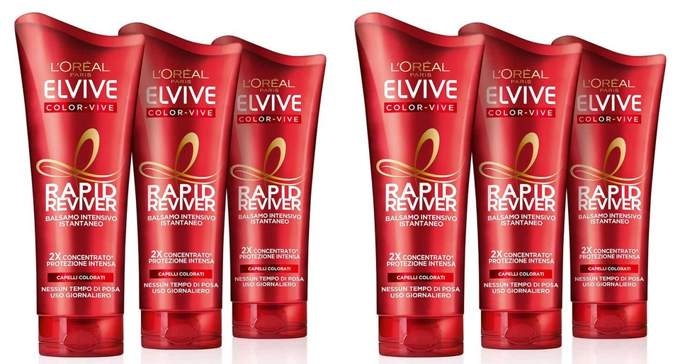 (32,36€/L) L'Oréal Paris Elvive Rapid Reviver Intensive Color Vive 6x180ml - Bild 1 von 1