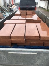 St Bees Sandstone Pin Kerbs. Natural Stone Kerbing. 2ft X 10in X 3in