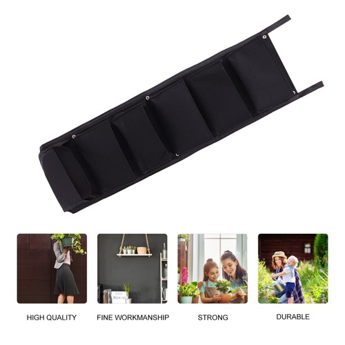 Wand hängende Pflanzentasche Mehrfachpocket Pflanzer kreativer Filzanbautasche - Bild 3 von 12