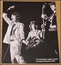 2003 The Rolling Stones 1970 Clipping 3.5x4.25 Mick Jagger Keith Richards Taylor