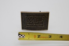 Vintage 1980's Massey Ferguson Made in Canada Metal Belt Buckle