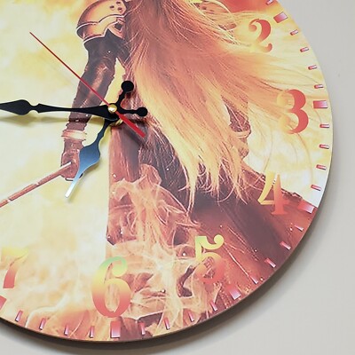 Horloge Murale Final Fantasy VII - Cloud Et Sephiroth - Square Enix, Vinyle