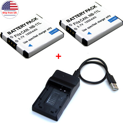 Battery / Charger For NB-11L NB-11LH Canon IXUS 140 145 147 150 155 157 160 170