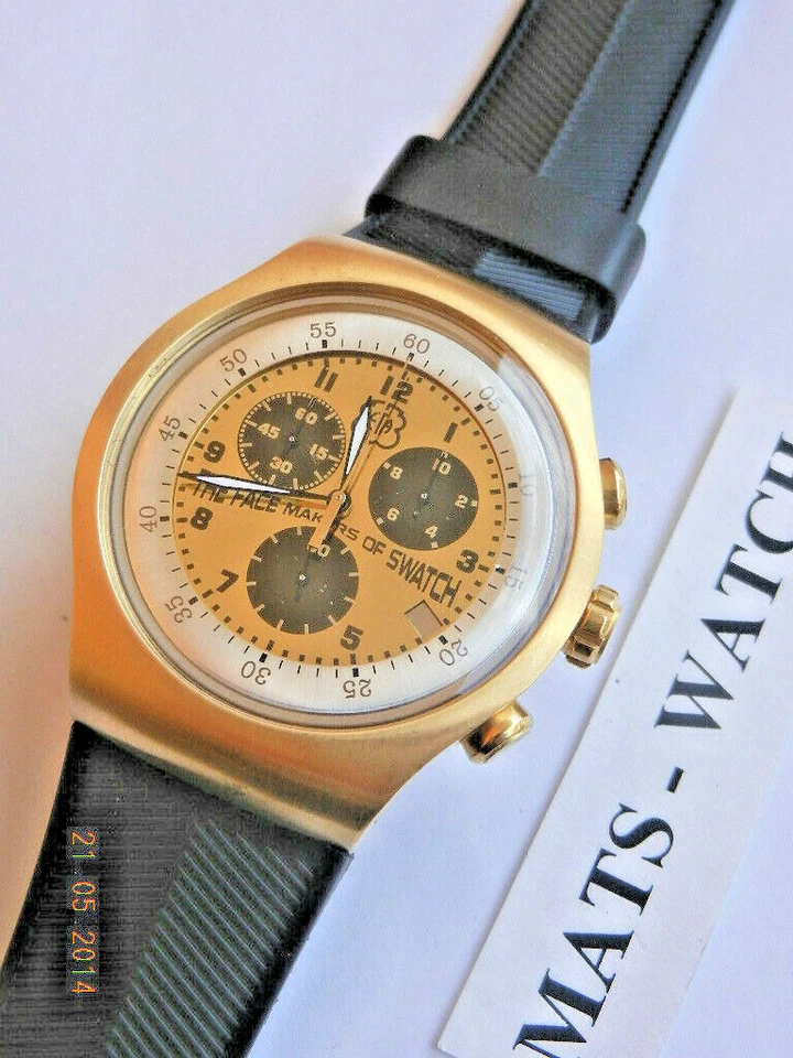 SWATCH ETA-SPECIAL #3 IRONY THE CHRONO VARIANT: NO DATE NUEVO - Imagen 1 de 1