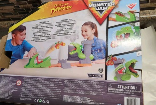 2022 Monster Jam Dueling Dragon Playset Exclusive Monster Truck Open Box - Picture 8 of 9