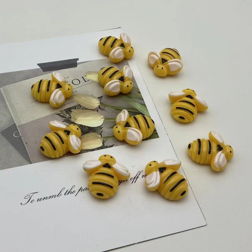 SALE 10/30/50X Cute 3D Mini Yellow Bees Fridge Home Office
