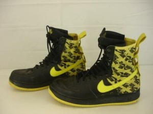 nike sf af1 high black and yellow
