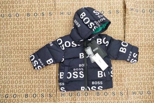Nuevo Hugo BOSS Niños Niñas Unisex Real Plumón Cálido Bombardero Chaqueta 3 Meses - Imagen 9 de 17