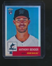 ANTHONY BENDER 2022 TOPPS CHROME PLATINUM REFRACTOR RC PARALLEL