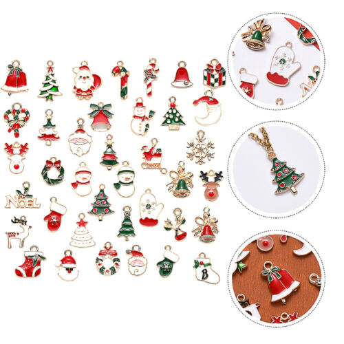 38pcs christmas Jewelry craft charm clay ornaments snowflake charm pendant - Picture 1 of 12