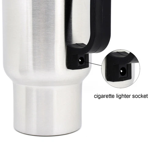 12V Car Heating Cup Kettle 450ml Stainless Steel Travel Electric Coffee Cup NEW - Picture 7 of 12
