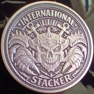 One BATTLE CRAB Rollo 999 Fine Silver 1 Ounce Round from Reckless Metals #035