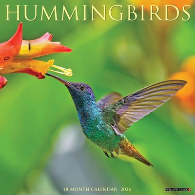 Willow Creek Press,  Hummingbirds 2026 Wall Calendar, 12'' X 12'', 18-Month Cale