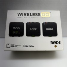 RODE WIRELESS GO GEN 3 DUAL WIRELESS MICROPHONE SYSTEM OPEN BOX CMP130554 