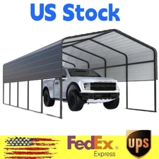 13"x 26"x 10" Heavy Duty Carport Oversized Metal Carport Galvanized Steel Frame