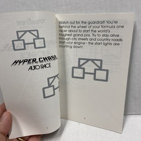 VECTREX Arcade System- HYPER CHASE AUTO RACE &ldquo;MANUAL ONLY&rdquo; 1982 *NO GAME or BOX*