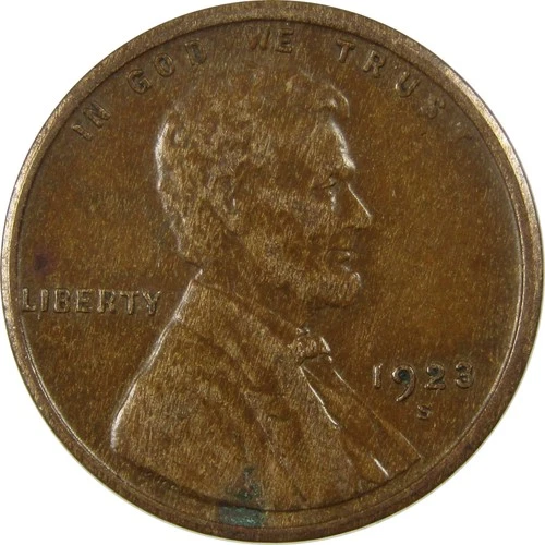 1923 S Lincoln Wheat 1c XF EF Extremely Fine Details Penny SKU:I25727