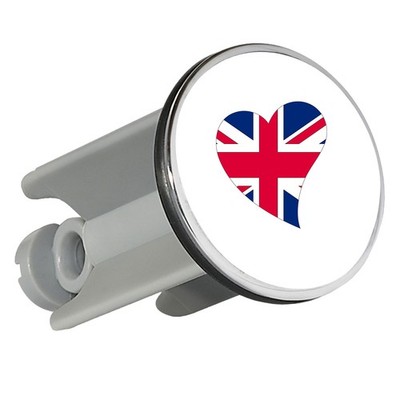 Waschbeckenstöpsel England Flagge Herz Geschenkidee England Geschenk Präsent Mit