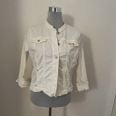 **Gerry Weber** Jeans Jacke / kurz geschnitten/ Farbe: weiß / Gr.: 40