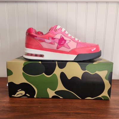 BRAND NEW-DISCONTINUED-A Bathing Ape Bape Road Sta patent leather pink (AA15)
