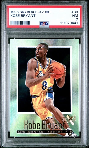 1996 SKYBOX E-X2000 #30 KOBE BRYANT ROOKIE RC PSA 7