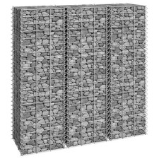 Gabion Raised Beds 3 pcs 30x30x100 cm Iron