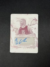 Brandon Clarke 2023-24 Topps Motif Magenta Printing Plate Auto 1/1 Grizzlies RIP