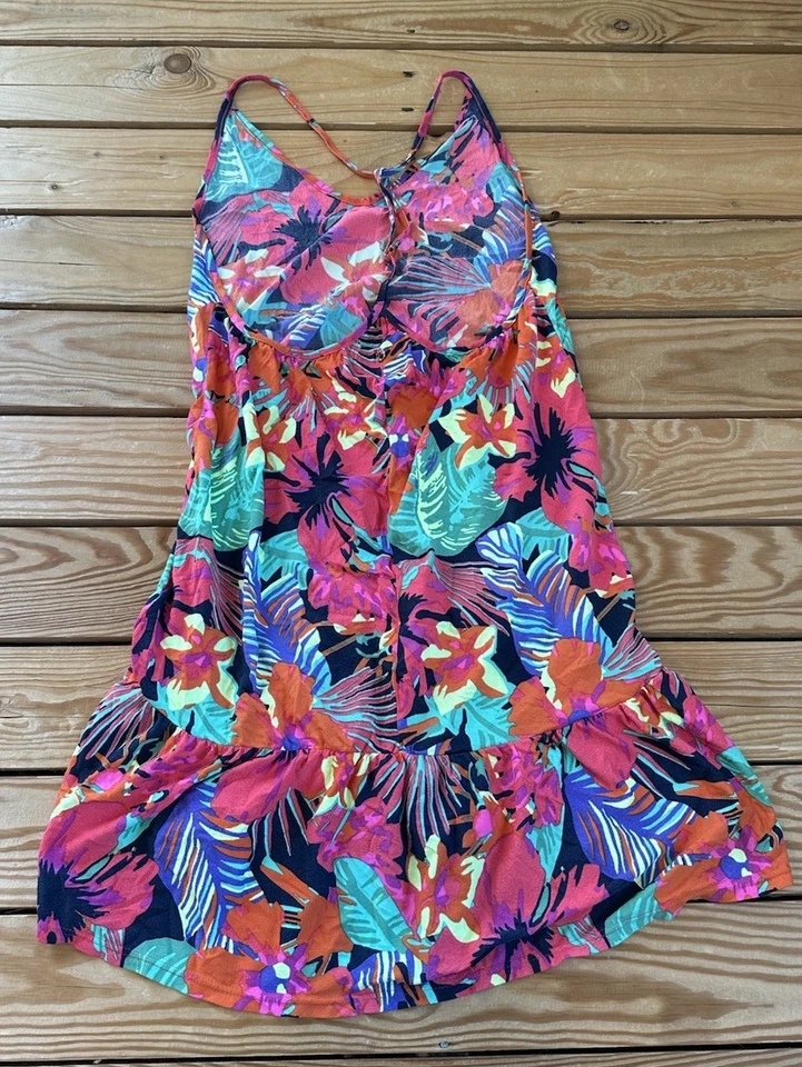 Mini Vestido Para Mujer Maaji Sin Mangas Volantes Talla S Rosa Floral C1 Foto 2 de 4