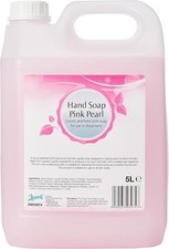 Luxury Pink Pearl Hand Soap 5L - Gentle Cleansing with Subtle Rose Fragrance 3.60 per litre