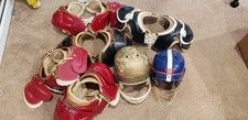 LOT .  Vintage Rawlings Football Helmet and Shoulder Pads Youth Little Size