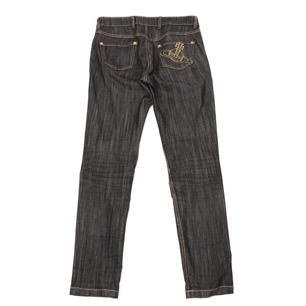 RED LABEL ヴィヴィアンウエストウッド　スキニーデニム 1 Vivienne Westwood Red Label Glitter Stitch Stretch Skinny