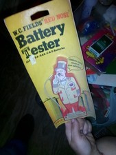 W.C. Fields 1974 Red Nose Battery Tester Vintage, Sealed