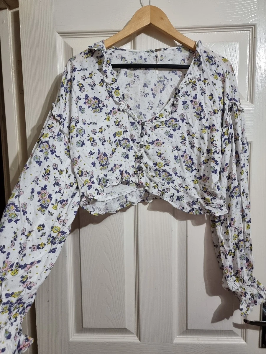 Free People - Top manches longues à détail en dentelle - Noir | ASOS