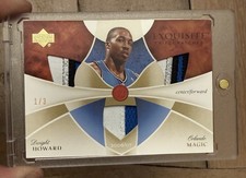 2006 Exquisite Collection Dwight Howard Triple Game-Worn Jersey Patch /3 💎 1/3