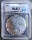2025W Silver Eagle $1 Original Release ICG MS70 Graded