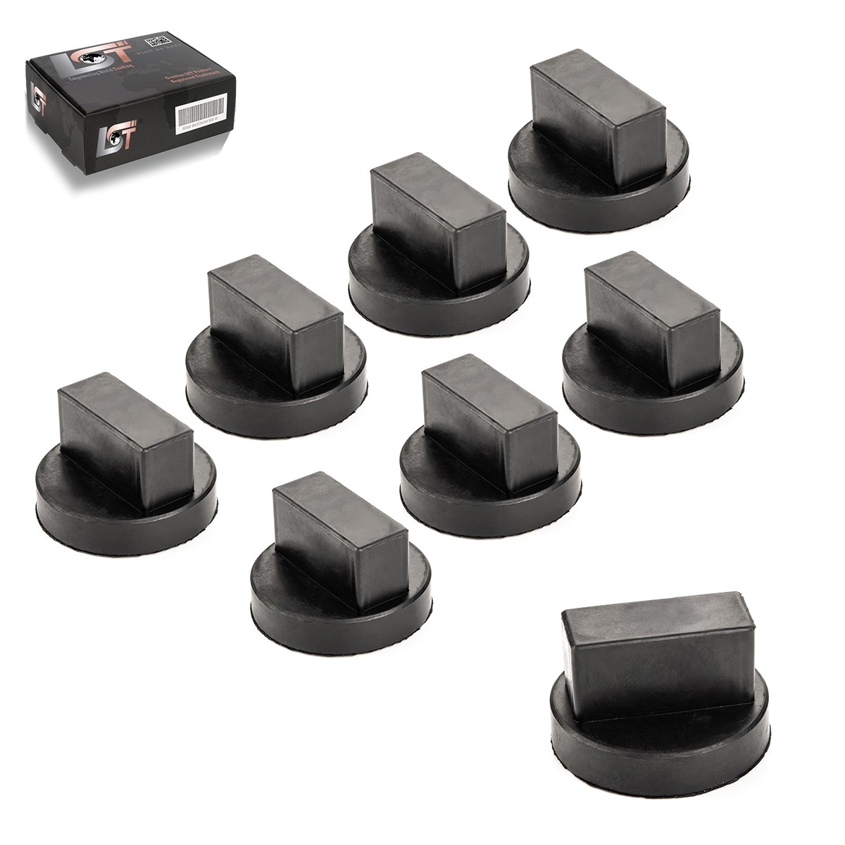 8X Wagenheneraufnahme Lift Adapter Rubber Block Pad Rubber Block For BMW Alpina