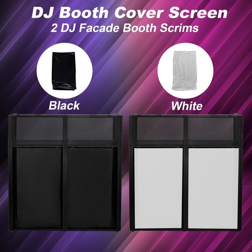 DJ Table Stand Foldable Booth Facade w/Travel Bag Scrims +Built in Flat Table - Picture 7 of 11