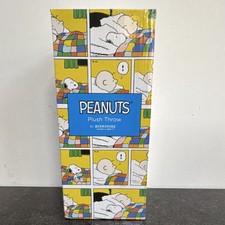 Berkshire Peanuts Snoopy Plush Throw Blanket 55x70in Blue Polyester Official